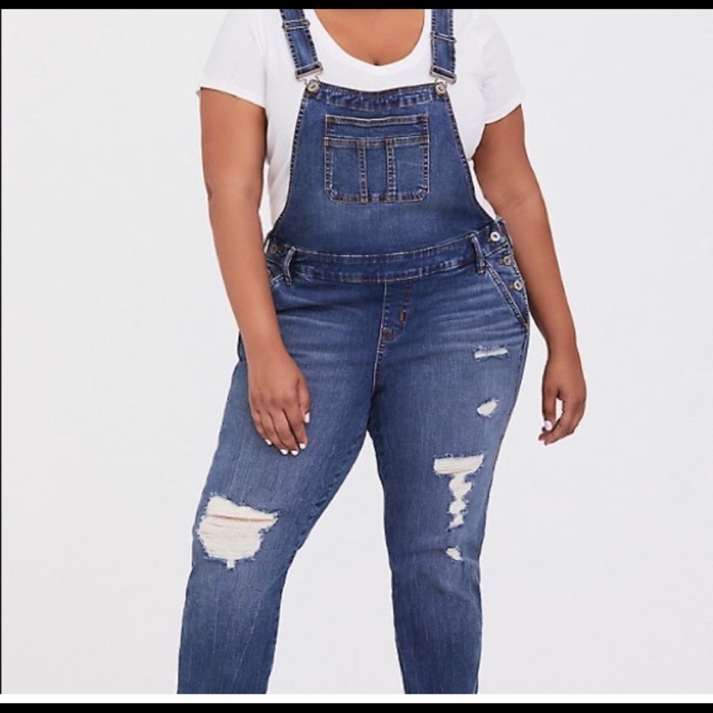 Torrid Blue Denim Jeans Overalls